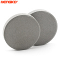 Hengko Customed de alta calidad sinterizada SS 316L Filtro de alcohol de acero inoxidable Disco Disc resistencia PEM Filtro